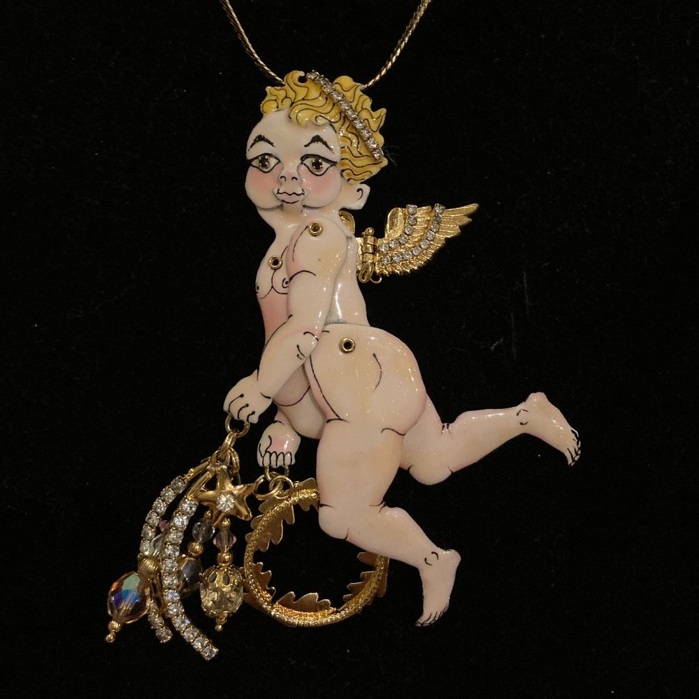 Wings for Angels brooch pin (or necklace)